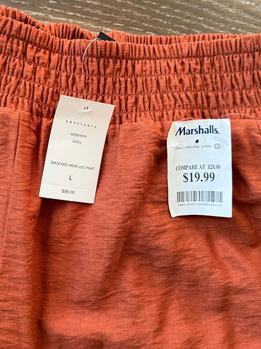 Sanctuary Wide-Leg Pants in Burnt Orange - Picture 2 of 3